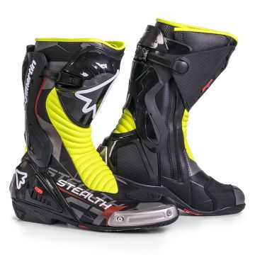 Stylmartin Stealth EVO racing boots Black Fluo Yellow