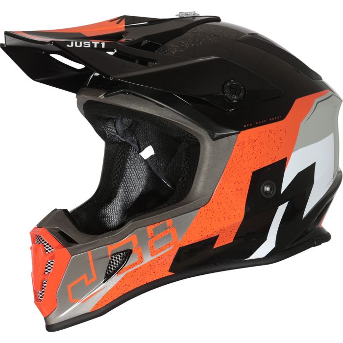 Just1 J38 KORNER cross helmet Orange Black