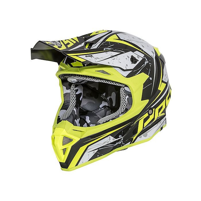 Premier EXIGE QXY cross helmet White Black Yellow