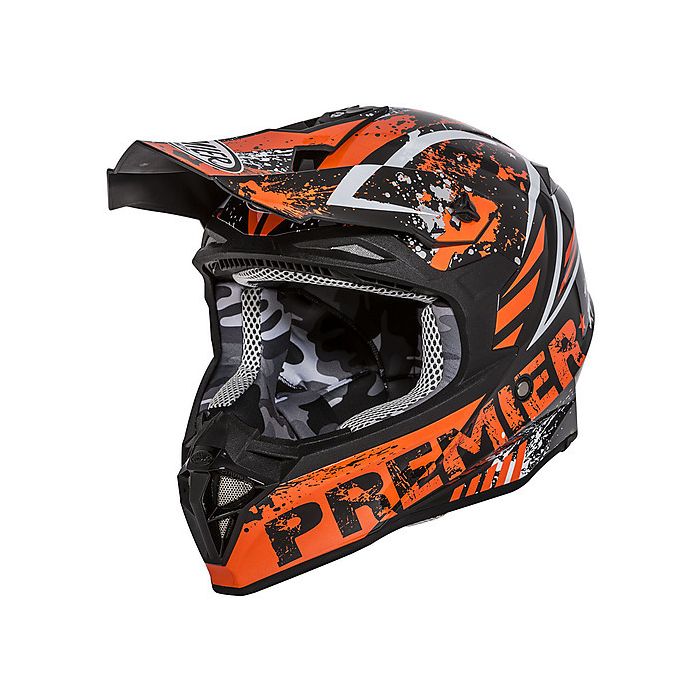 Premier EXIGE ZX3 cross helmet Black Orange