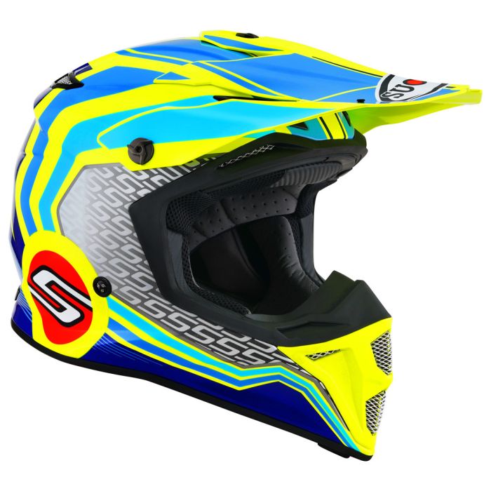 Suomy MX SPEED PRO FORWARD helmet Blue Yellow