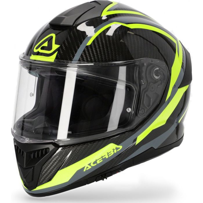 Acerbis TARMAK CARBON full face helmet grey yellow