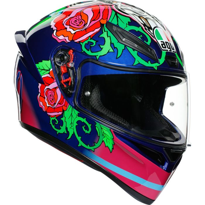 AGV K1 REPLICA SALOM full face helmet Blue Pink