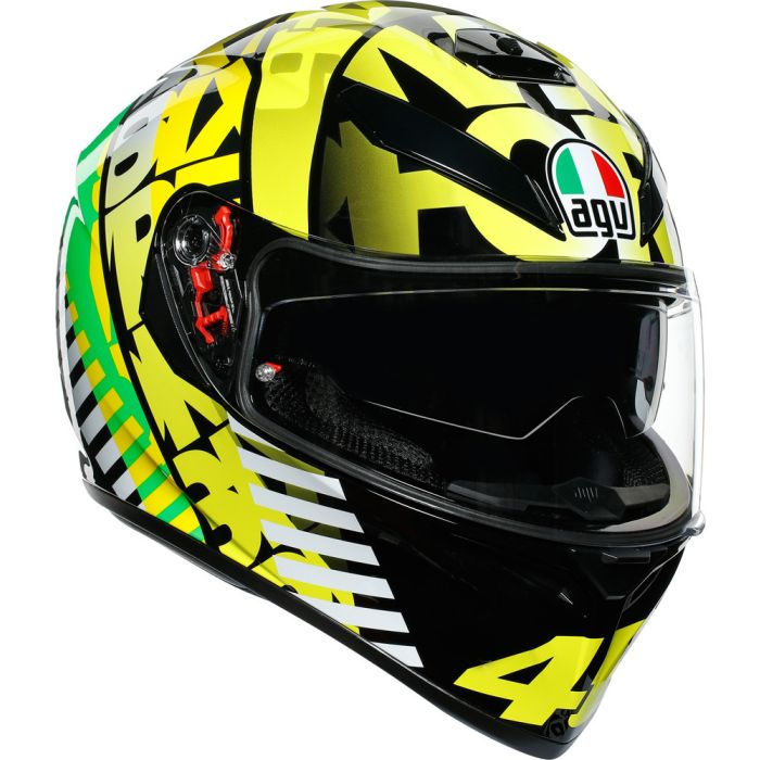 AGV K3 SV MPLK TOP TRIBE 46 full face helmet Yellow Green Black