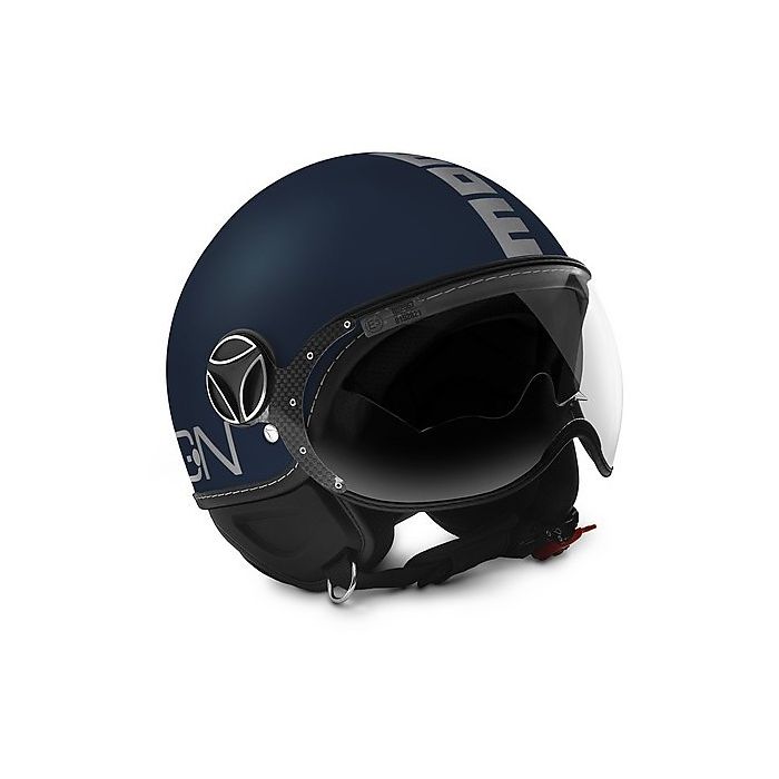 Momo Design Fighter Evo jet helmet Matt Blue Silver