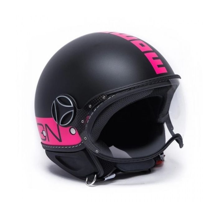 Jet helmet Momo Design Fighter Fluo Matt Black Fluo