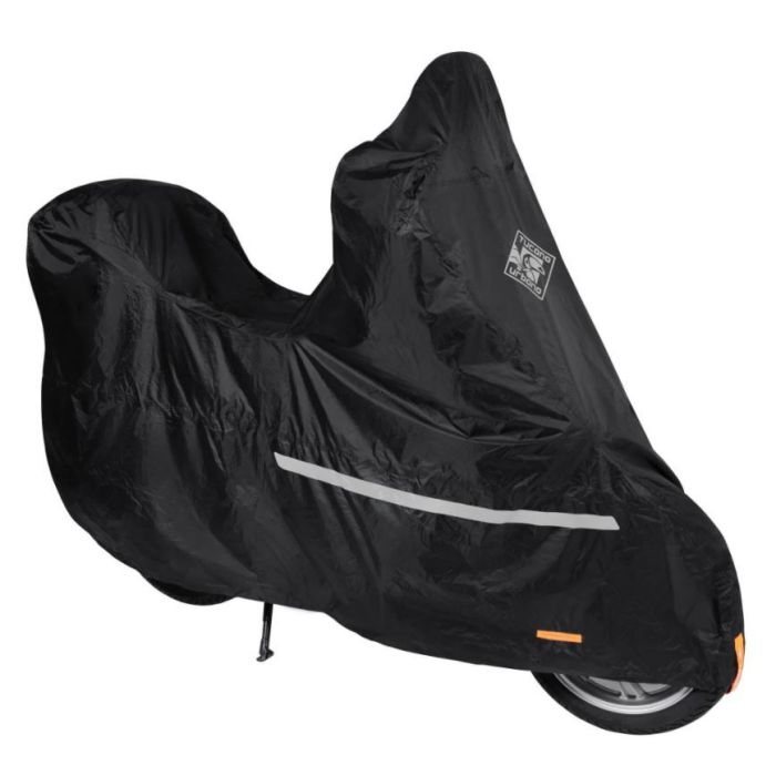 Motorcycle cover Tucano Urbano RIPARO START for Scooter with top case and black windshield
