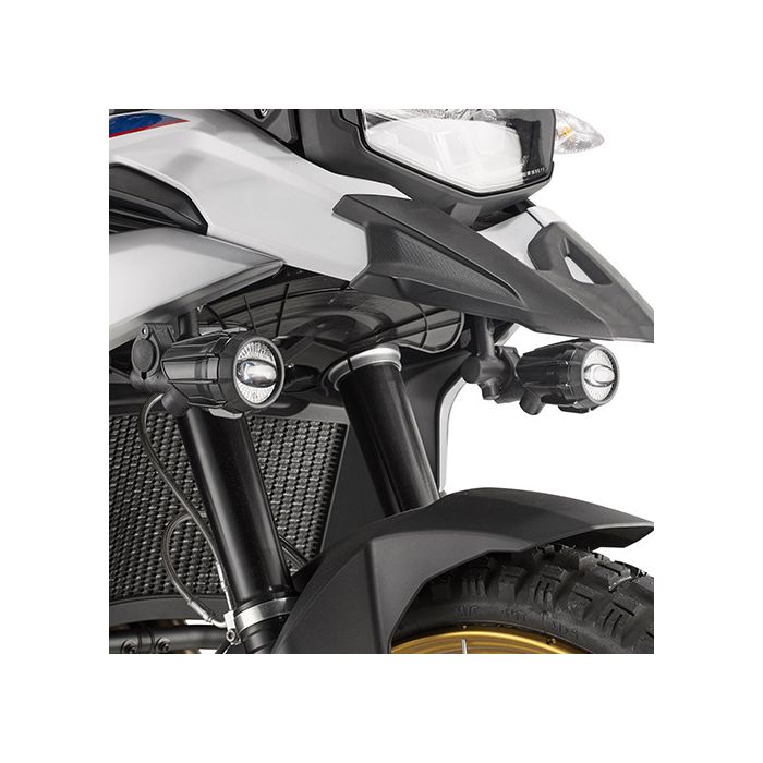 Givi LS5127 specific attacks for mounting spotlights for BMW F 750 GS and F850GS motorcycles