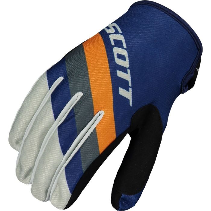 SCOTT 350 Track cross gloves blue orange