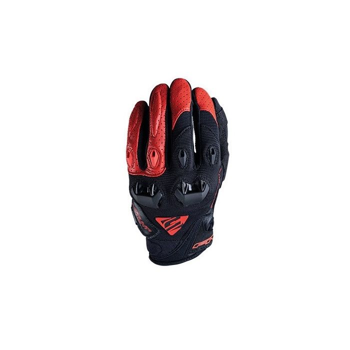 Five Stunt Evo NL black red summer motorcycle gloves