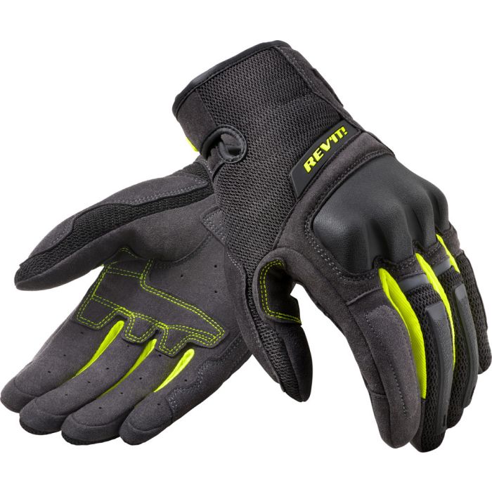 Rev'it Volcano summer Gloves Black Neon Yellow