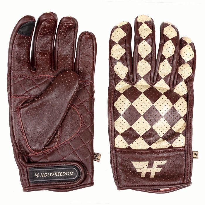 Holy Freedom BULLIT Bordeaux Beige summer Leather Gloves