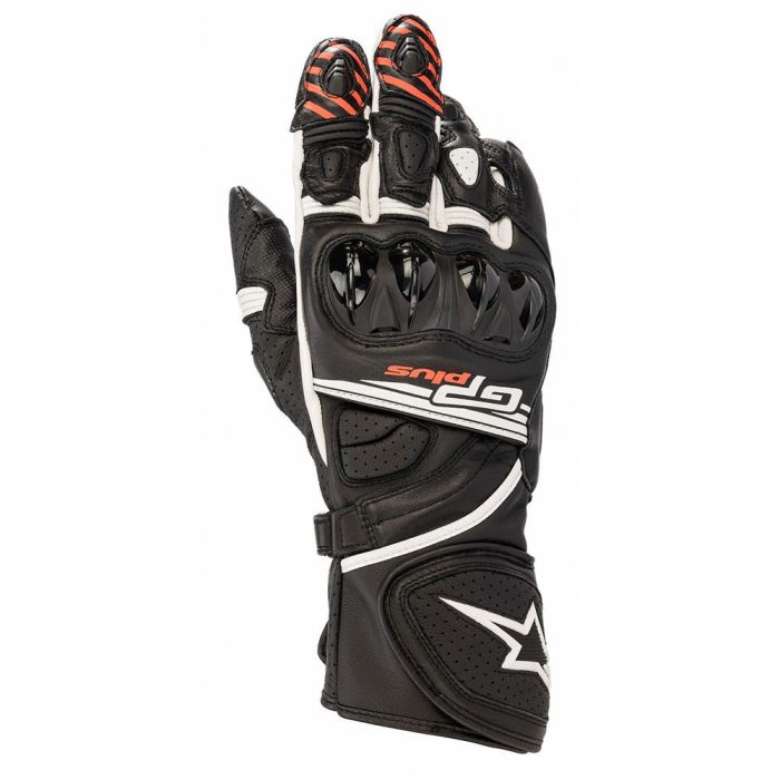 Guanti moto pelle racing Alpinestars GP PLUS R V2 Nero Bianco