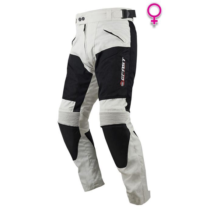 Pantaloni moto donna estivi Befast NewSun Evo Lady Grigio