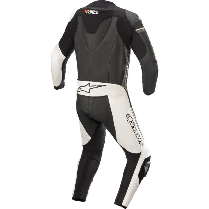 Alpinestars GP FORCE PHANTOM leather suit Black White Metallic Gray